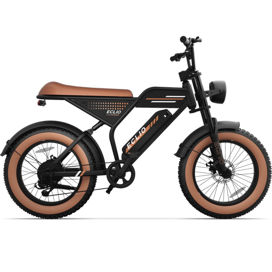 Eclio Vetus 2 fat tire electric bike, Brown