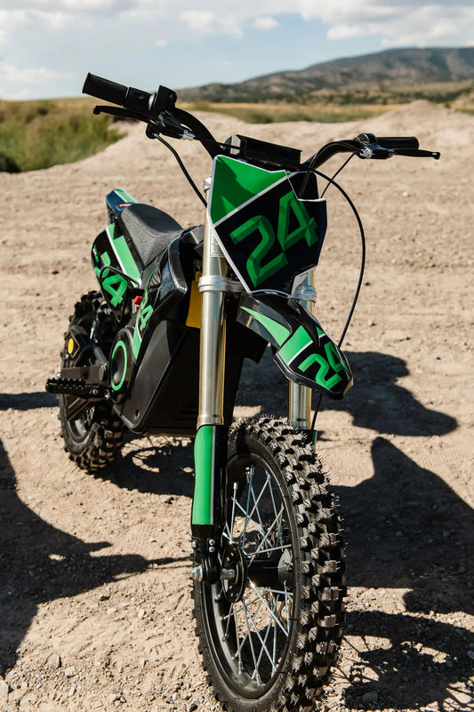 Black eMOTO Drift Hero 1600w electric scooter, side view, ready to ride, against a plain background