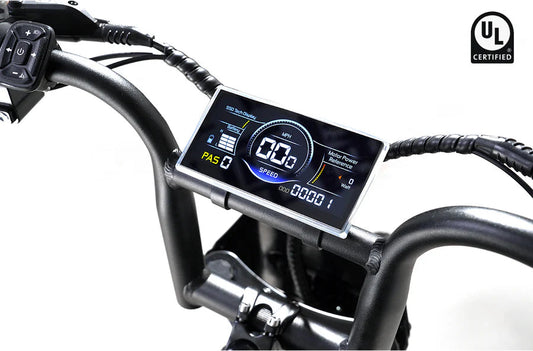 Black eBike Rictor Flexx, fully assembled and ready to ride, side view against a plain background