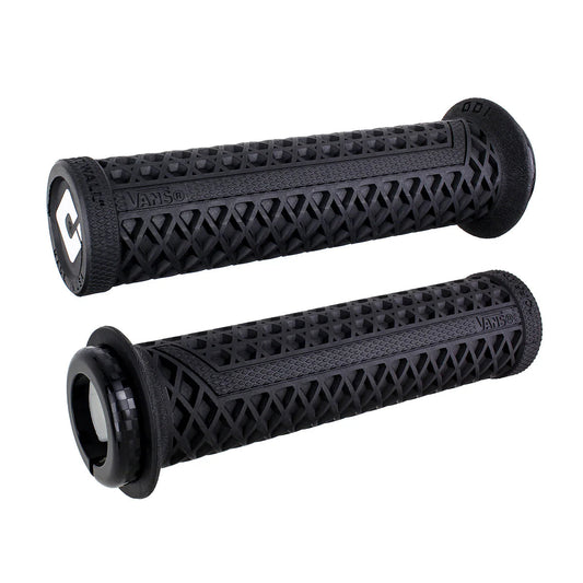 Black Vans Lock-On eBike grips, textured surface, product image, black color, single pair