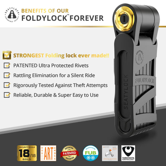 Foldylock Forever ART 3 Stars Certified Folding Bike Lock