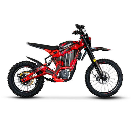 Superhuman Champ Pro M electric dirt bike in Red