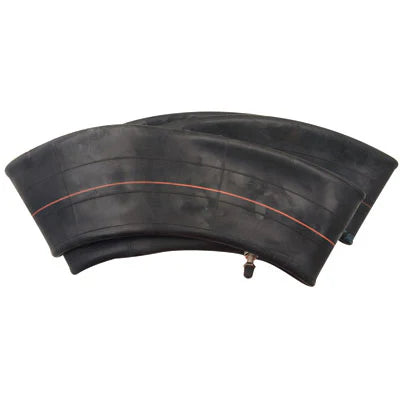 Black 17-inch eMOTO Tube inner tube for motorcycle tires, displayed against a white background.