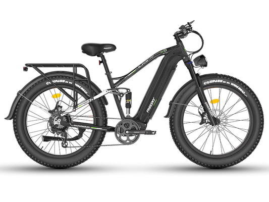 White Freesky Eurostar Ultra M-410 eBike side view against a plain background