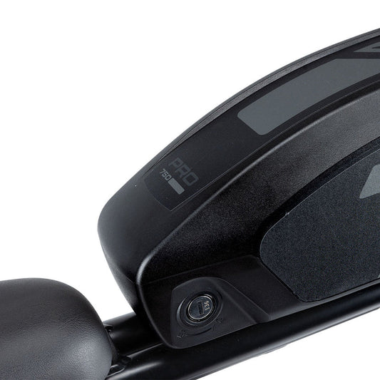 Product image of the Super73 Pro 750 eBike battery, showing the battery part in detail.
