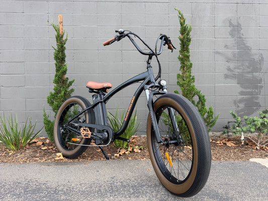 Black Rock Big Bruddah custom eBike in black, side view, against a plain background