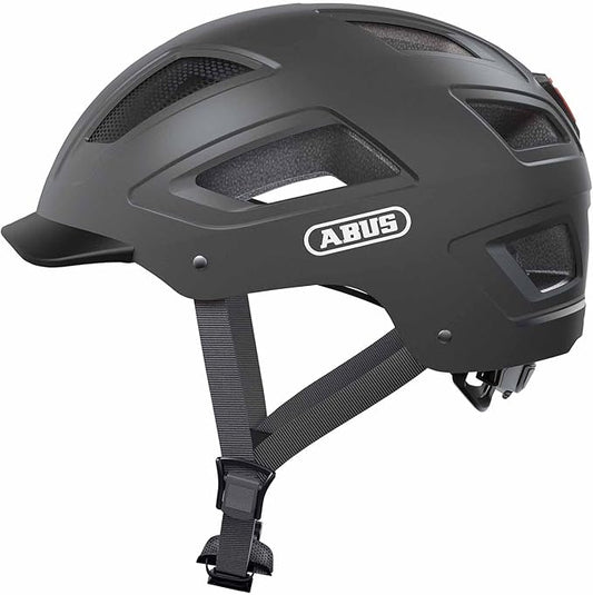 Black Abus 2.0 eBike helmet in medium size displayed in store