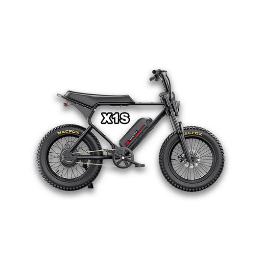 Black Macfox X1S eBike in box, single unit, product image