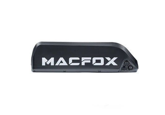 Macfox X7 X7L Dual Battery Upgrade Kit components displayed, including two batteries, wiring, and connectors arranged on a white background.