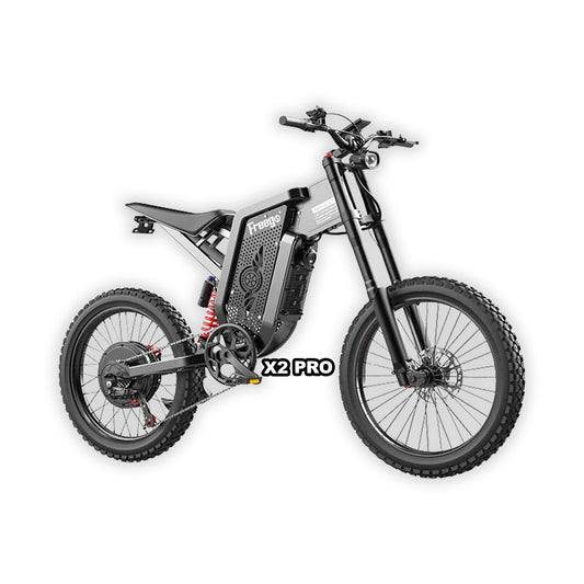 eMOTO Freego X2 Pro electric scooter in dark gray, shown inside its box