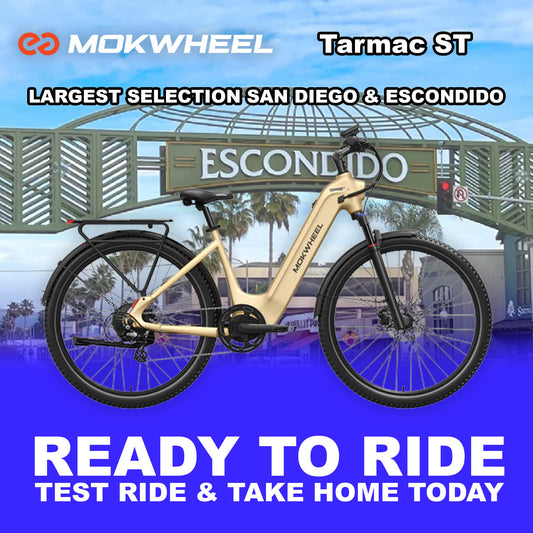Mokwheel Tarmac ST eBike in Hazelnut Yellow, ready to ride, product image with model number 810206241813