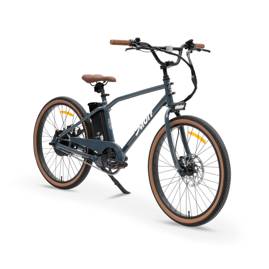 Marine blue eBike MURF Otis side view against a white background