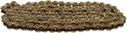 eMOTO Chain Ebox Dragster 219H 108 link gold motorcycle chain, factory sealed, no master link, product image