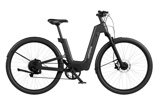Urtopia Carbon Fusion GT eBike in Blazing Black, side view, product image