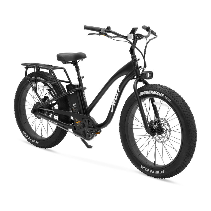 Obsidian Black Murf Alpha ST eBike side view against a white background