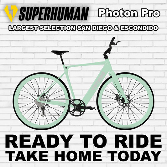 eBike Superhuman Photon Pro - Mint Glow Stick - Available for Shipping