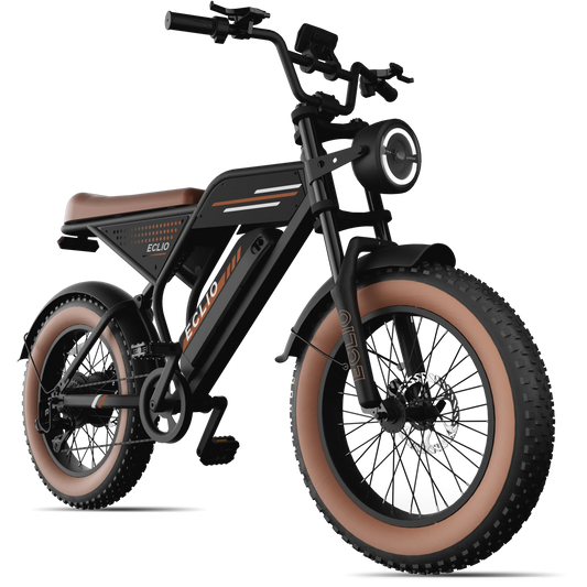 Eclio Vetus 2 fat tire electric bike, Brown
