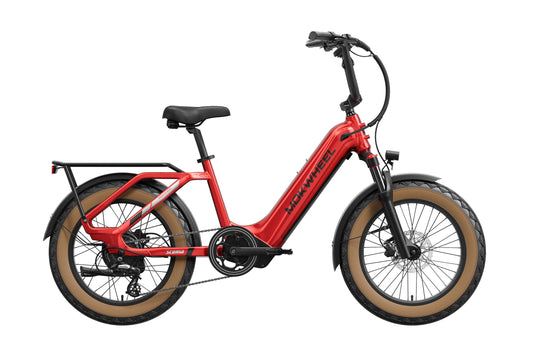 Mokwheel Scoria 2.0 in Firebrick, side view, in store and ready to ride at eBike Super Shop San Diego