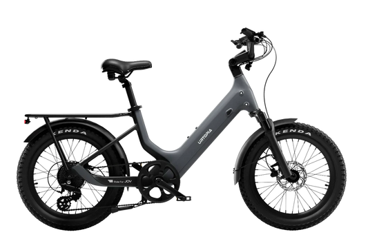 Urtopia Carbon Joy eBike in Charcoal Gray, side view, product image
