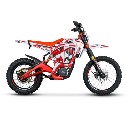 Superhuman Champ Pro R electric dirt bike in Red