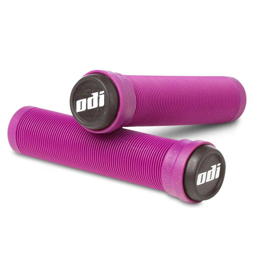 Purple ODI eBike grips displayed on a white background