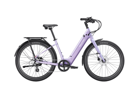 Velotric Breeze 1 eBike in Violet Haze color, regular large size, side view product image