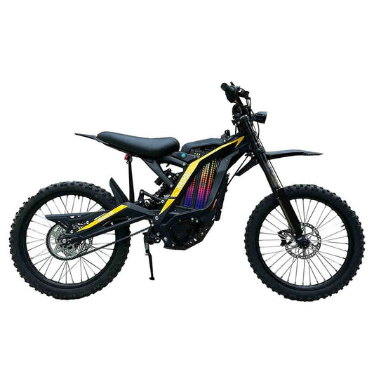 FREEGO Natkie N1 Electric Dirt Bike-Moto 4000W Off Road eBike, black frame, rugged tires, designed for off-road riding