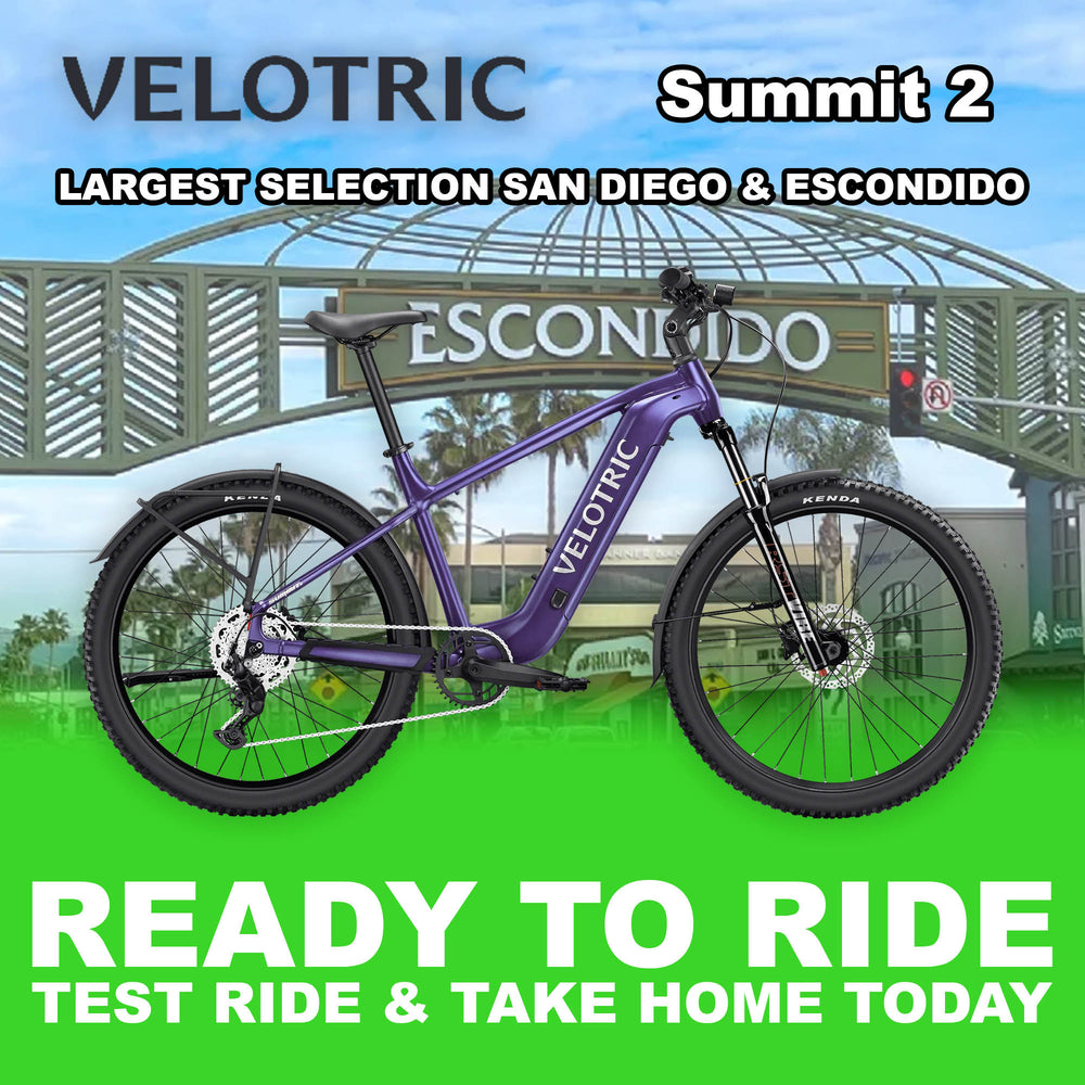 Velotric Summit 2 eBike in Galaxy Purple, Regular size, side view, ready to ride