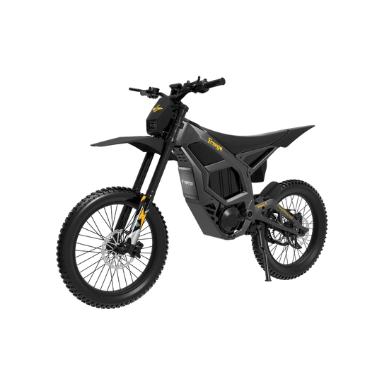 Black Freego Nova 5 electric bike, side view, against a white background