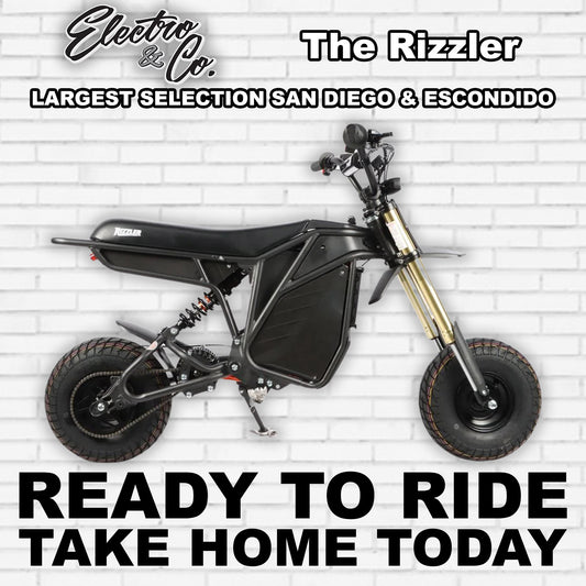 eMOTO Electro & Co The Rizzler electric bike in black, side view, product image