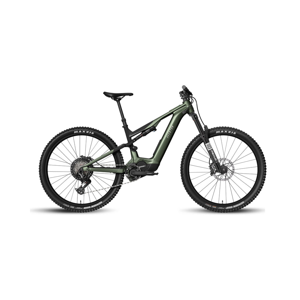 Aventon Current ADV electric bike in camouflage color, side view, displayed on a white background.