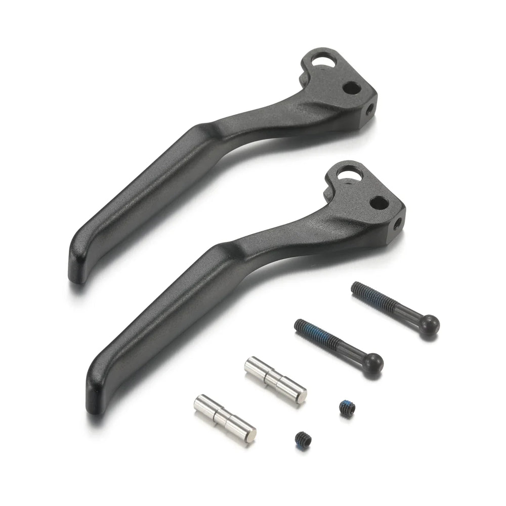 Product image of the Eride Pro Pro S SS2.0 Mini Brake Lever, showing a compact, lightweight brake lever designed for e-bikes or scooters, with a sleek black finish and ergonomic handle.