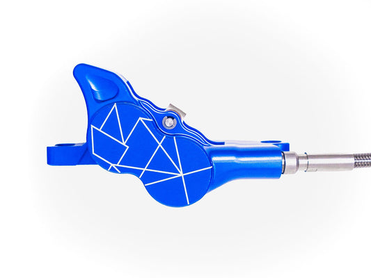 Blue Stomp Ebox Megalith Performance Brake Kit, including brake calipers and rotors, displayed as a complete set.