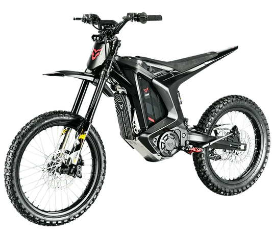 Arctic Leopard XE Pro electric dirt bike, 168kW power, 100 km/h top speed, performance model, mid-2025 release, displayed at Super Shop.