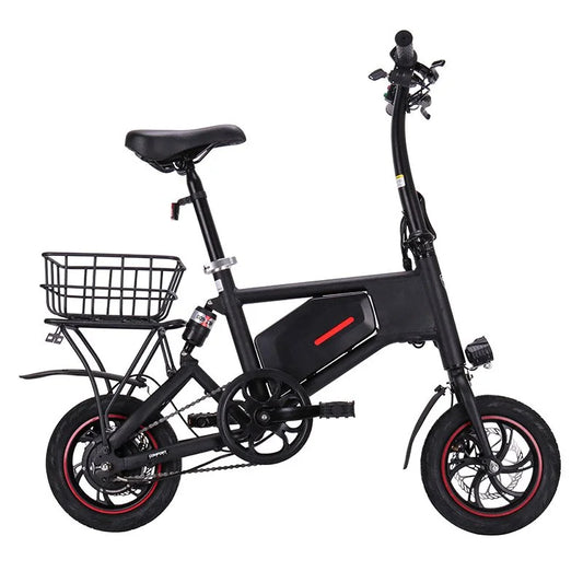 Black Ampira X5 eBike side view, showcasing sleek frame design, thick tires, and integrated battery.