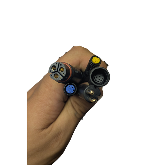 Close-up view of the Macfox X2 eBike controller (old version), showing wiring connections and electronic components.