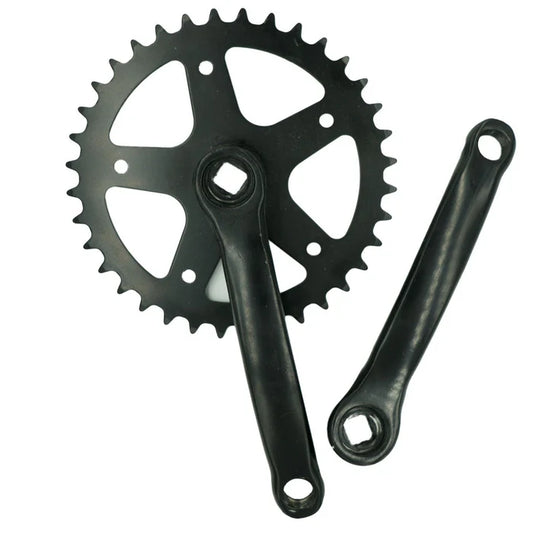 Alt text: 140mm crank set for Super73 S1 and Z1 eBikes, shown as a pair of metal crank arms with pedal holes, designed for electric bike drivetrain replacement.
