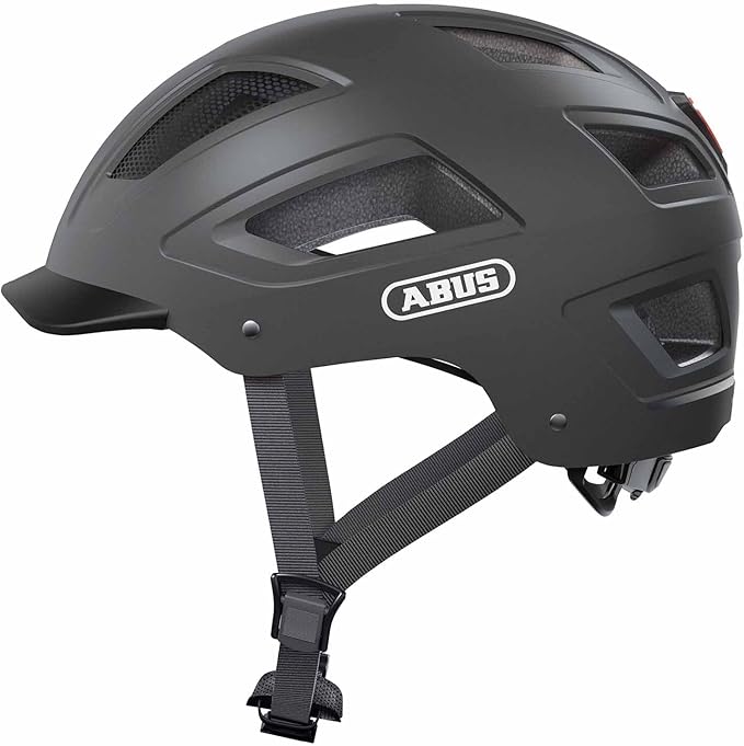 Black Abus 2.0 eBike helmet in medium size displayed in store