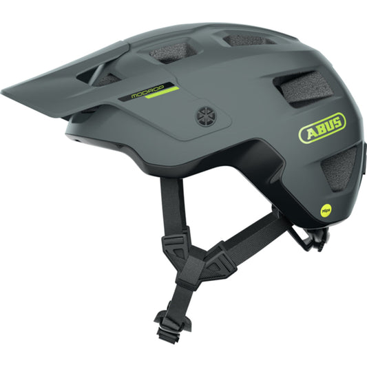 Abus MoDrop MIPS eBike helmet in concrete grey, size small, product image front view