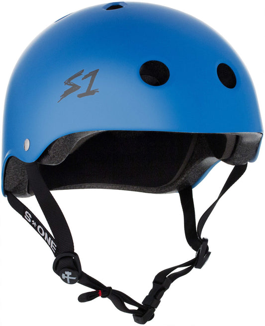 X-Large S1 Lifer eBike helmet in cyan color, side view