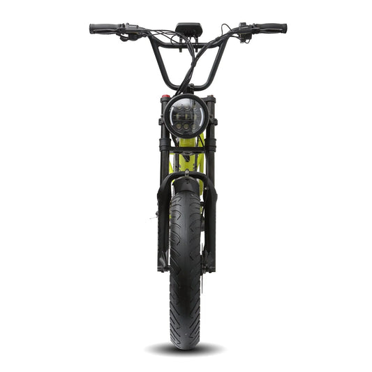 eBike Kasen Kabbit 2.0 Plus in Retro Blue color packaged inside a green box