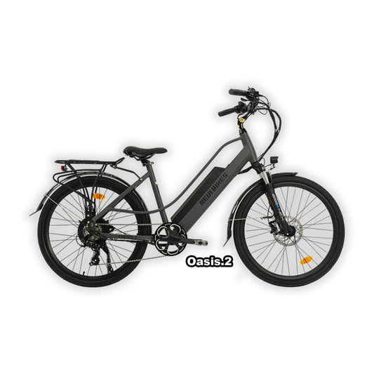 eBike Revi Oasis.2 ST electric bike in box, color antracit, product image