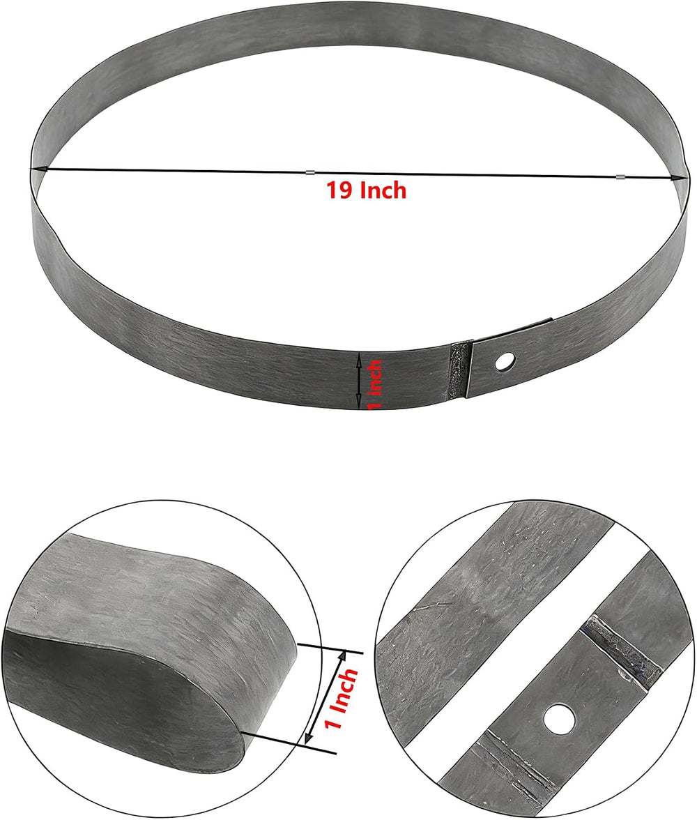 Product image of eBike rim tape, measuring 19 inches in diameter and 25mm in width, displayed coiled in a loop.