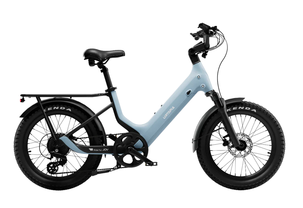 Urtopia Carbon Joy eBike in Glacier Blue, side view, size 5