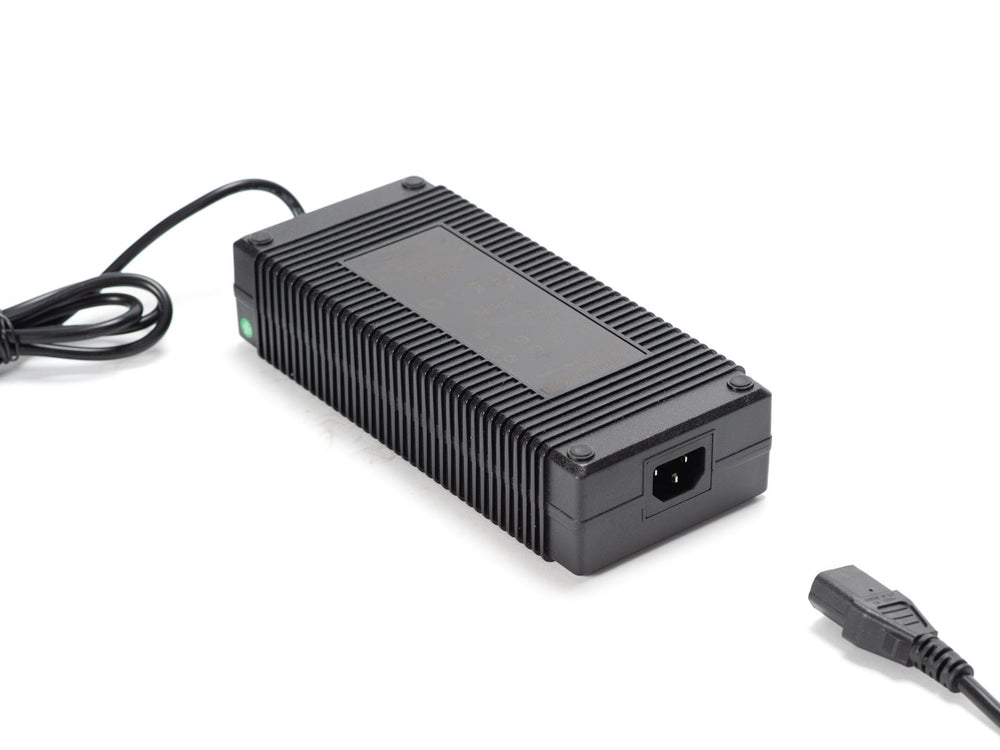 Ebox charger for 60V Ebox2 and Dragster models, 2A Dragster battery charger, compatible with Ebox2862 ebike batteries, displayed at Super Shop.