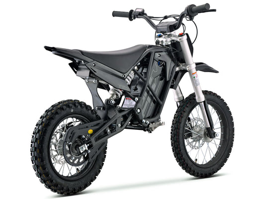 Black eMOTO Ebox V3 60 electric bike, side view, against a plain background