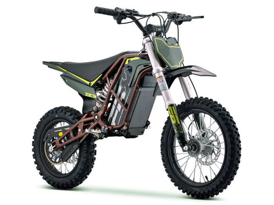 eMOTO Ebox V3 60 R electric bike in copper and green colors, side view