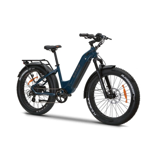 KASEN Ranger ST 1000 w Step Thru Ebike 26x4 Fat Fat Tire Electric Beach Cruiser eBike - Fat Tire Cruiser eBike - eBike Super Shop