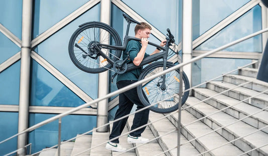 Urtopia Carbon1 Pro eBike in matte black, shown in its box