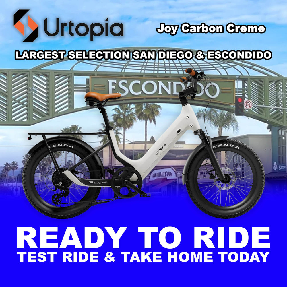 Urtopia Joy Carbon electric bike in Creme